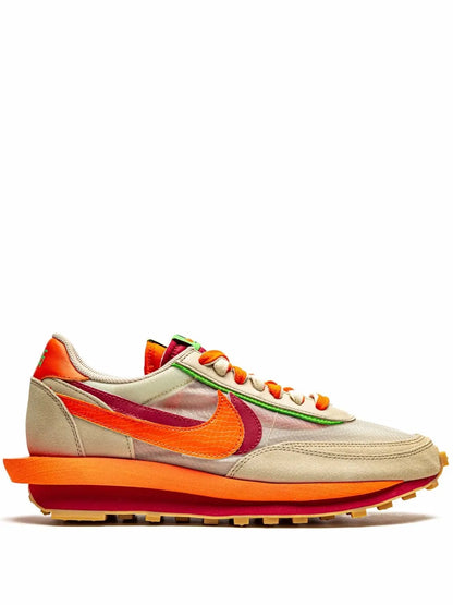 Nike X Sacai X Clot Ldwaffle Net Orange Blaze Sneakers floriamart.shop