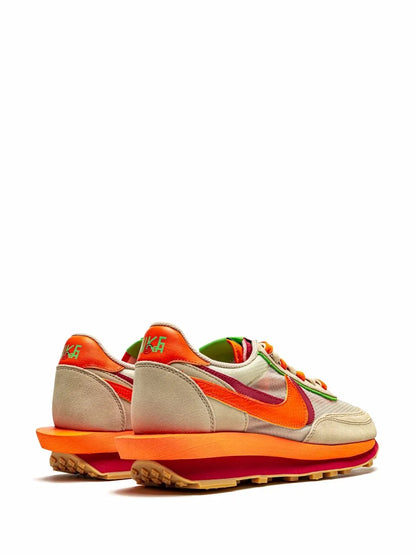 Nike X Sacai X Clot Ldwaffle Net Orange Blaze Sneakers floriamart.shop