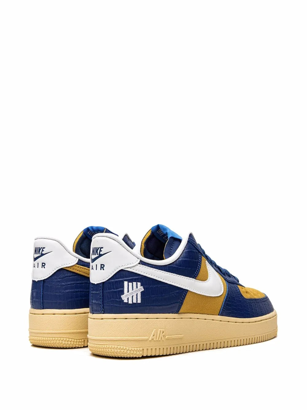 Nike X Undefeated Air Force 1 Low Blue Croc Sneakers floriamart.shop