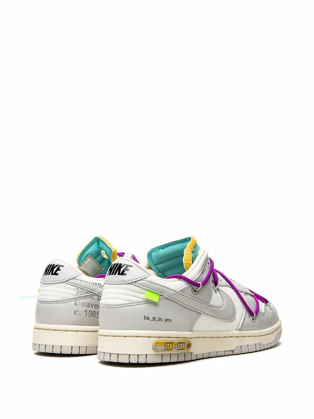 Nike X Off-White Dunk Low Lot 21 Sneakers floriamart.shop