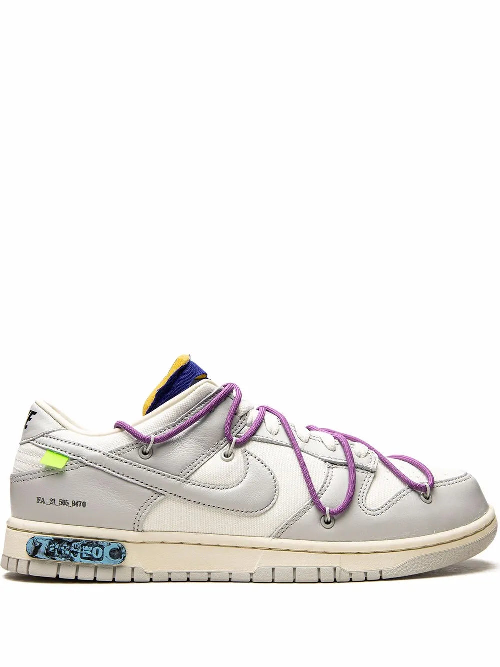 Nike X Off-White Dunk Low Lot 48 Sneakers floriamart.shop