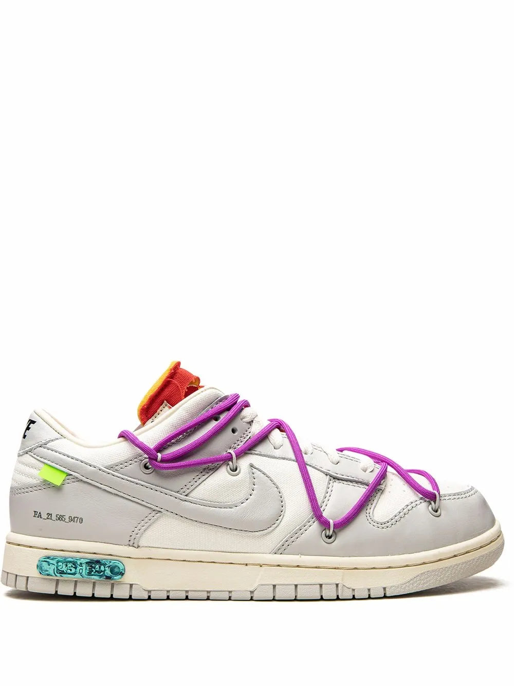 Nike X Off-White Dunk Low Lot 45 Sneakers floriamart.shop