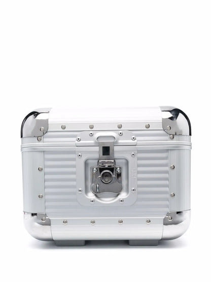 FPM MilanoBank S studded aluminium vanity case