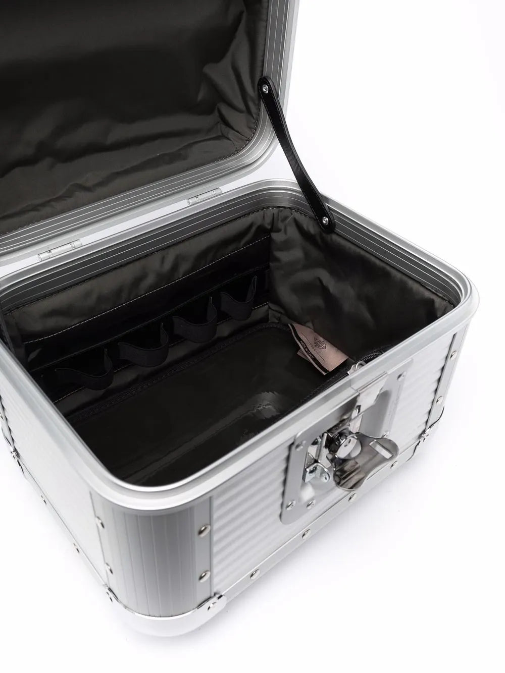 FPM MilanoBank S studded aluminium vanity case