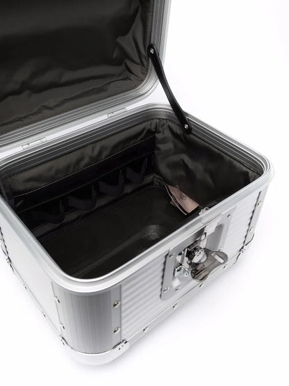 FPM MilanoBank S studded aluminium vanity case