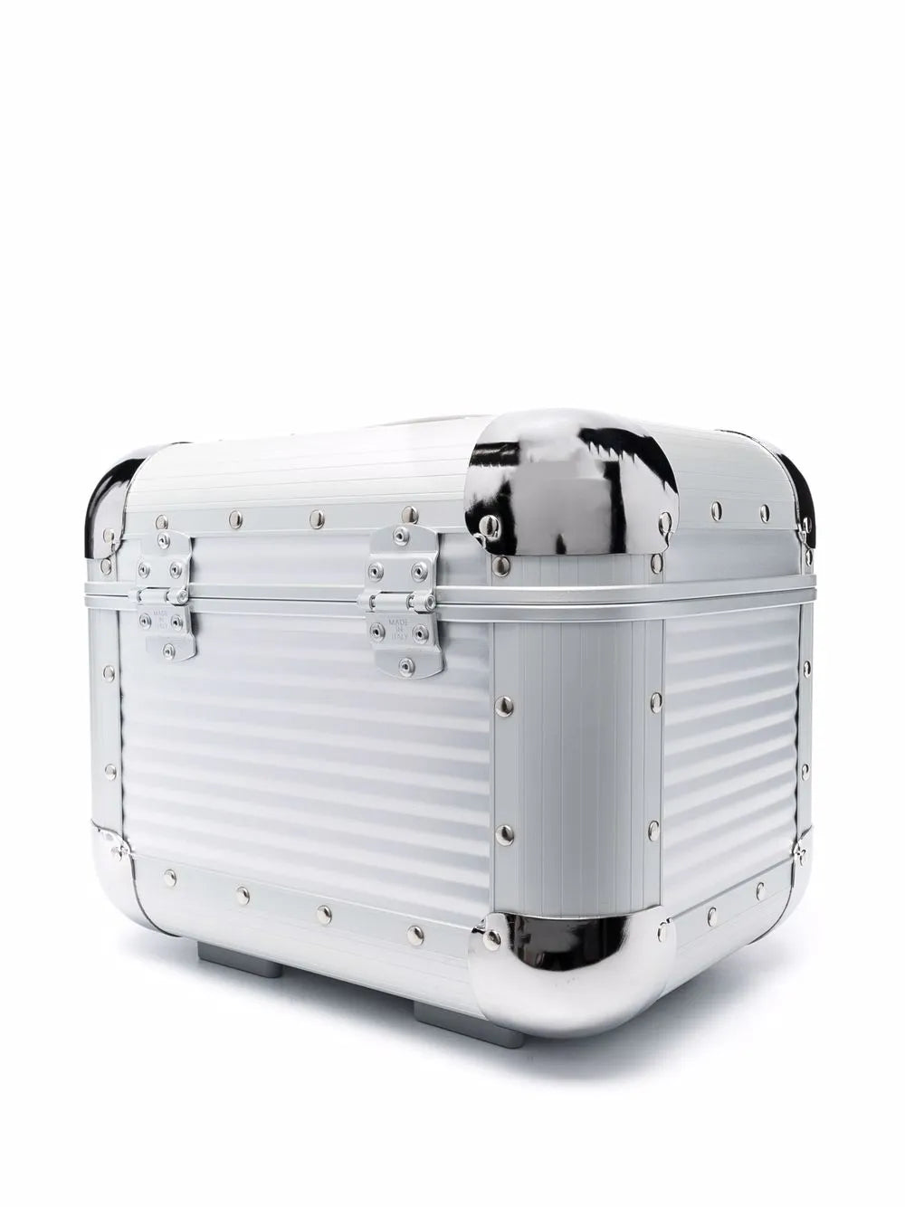 FPM MilanoBank S studded aluminium vanity case