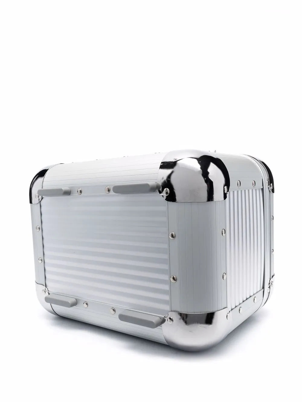 FPM MilanoBank S studded aluminium vanity case