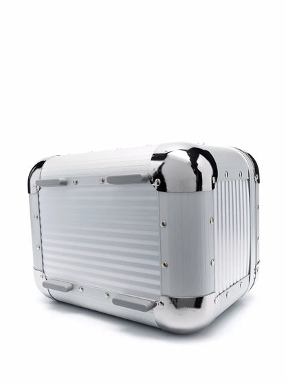 FPM MilanoBank S studded aluminium vanity case