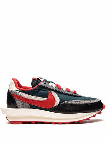 Nike X Undercover X Sacai X Ldwaffle Midnight Spruce University Red Sneakers floriamart.shop