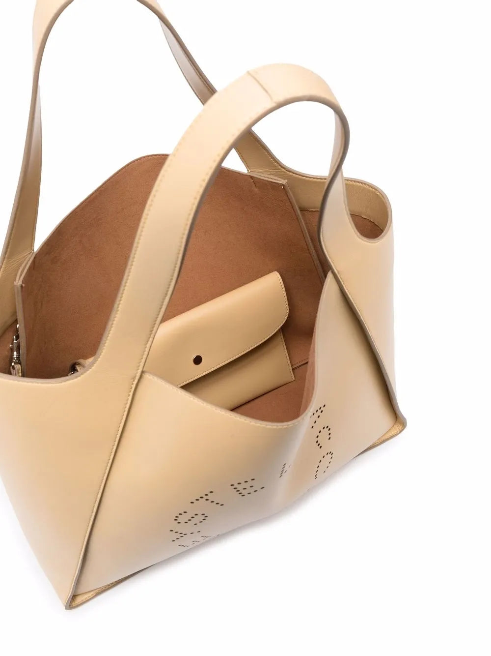 Stella McCartneyperforated logo tote bag