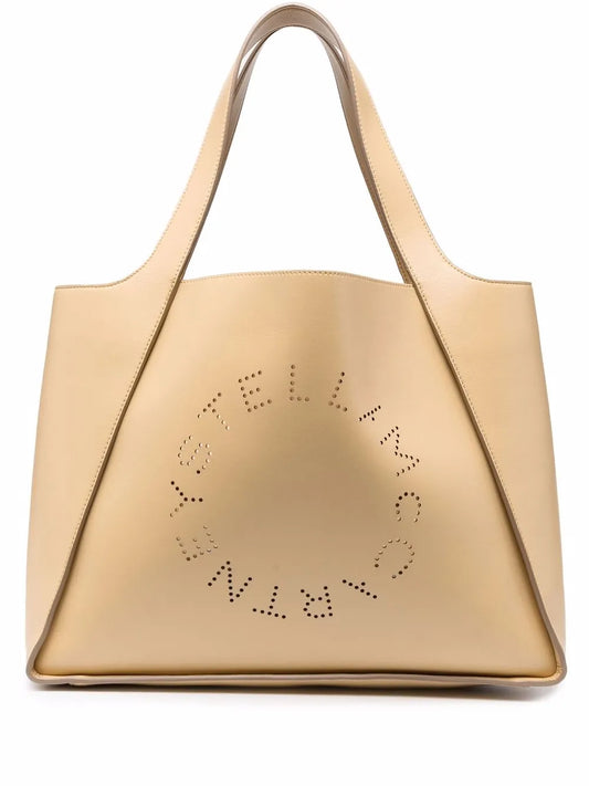 Stella McCartneyperforated logo tote bag