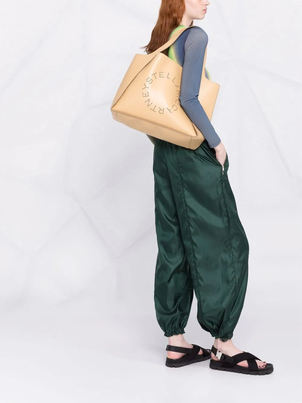 Stella McCartneyperforated logo tote bag