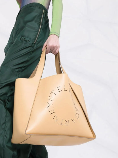 Stella McCartneyperforated logo tote bag