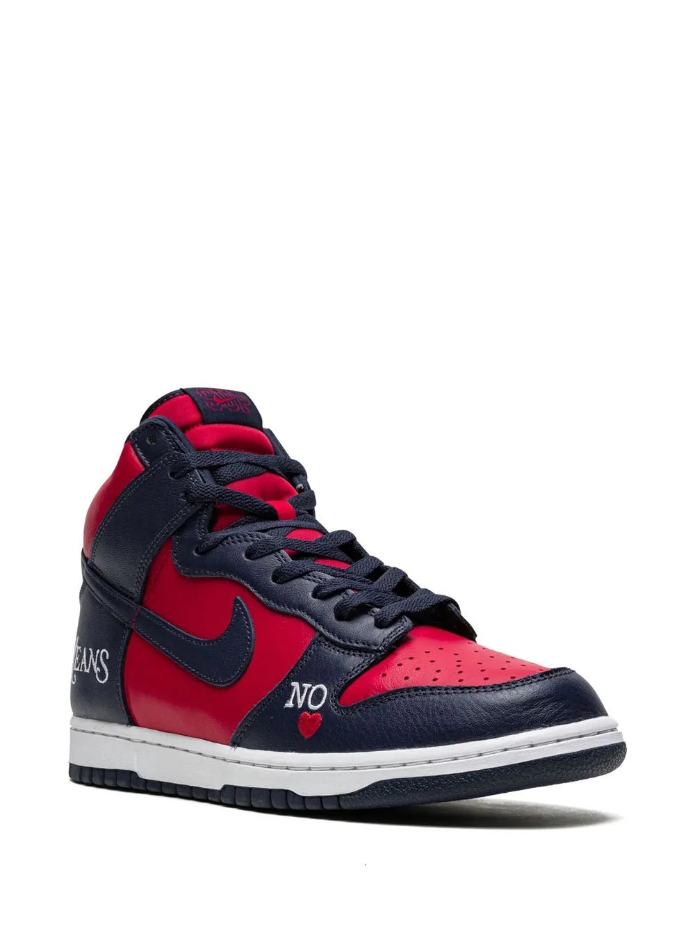 Nike X Supreme Sb Dunk High By Any Means Navy/Red Sneakers floriamart.shop