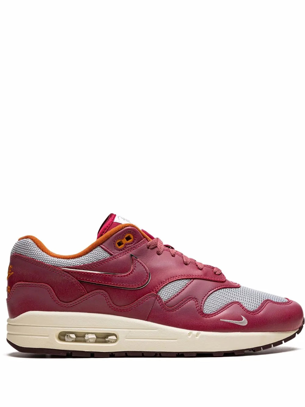 Nike X Patta Air Max 1 Rush Maroon Sneakers floriamart.shop