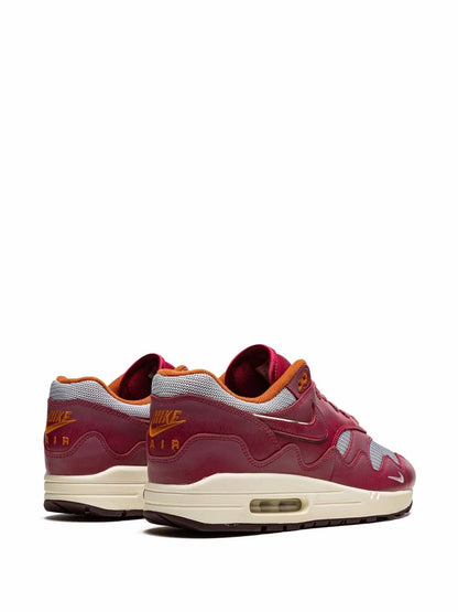 Nike X Patta Air Max 1 Rush Maroon Sneakers floriamart.shop