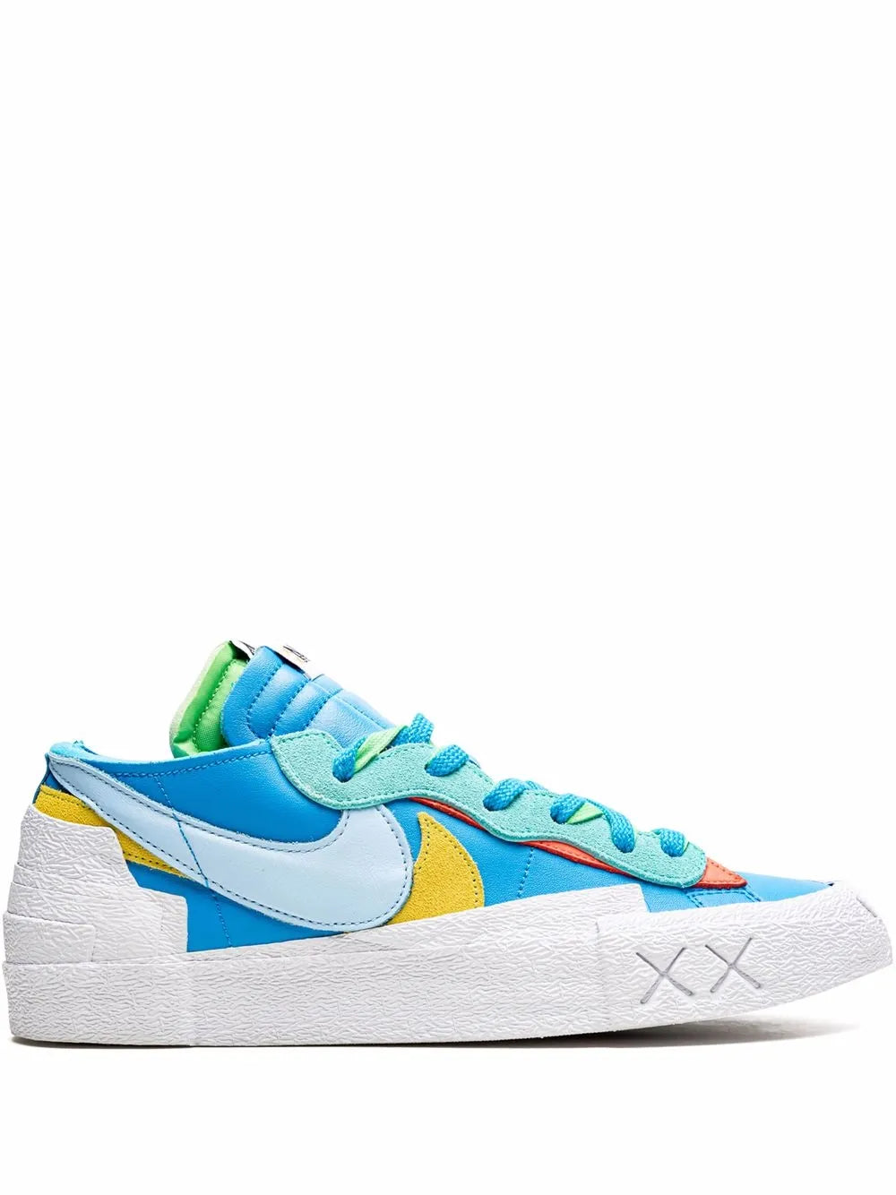 Nike X Kaws X Sacai Blazer Low Blue Sneakers floriamart.shop