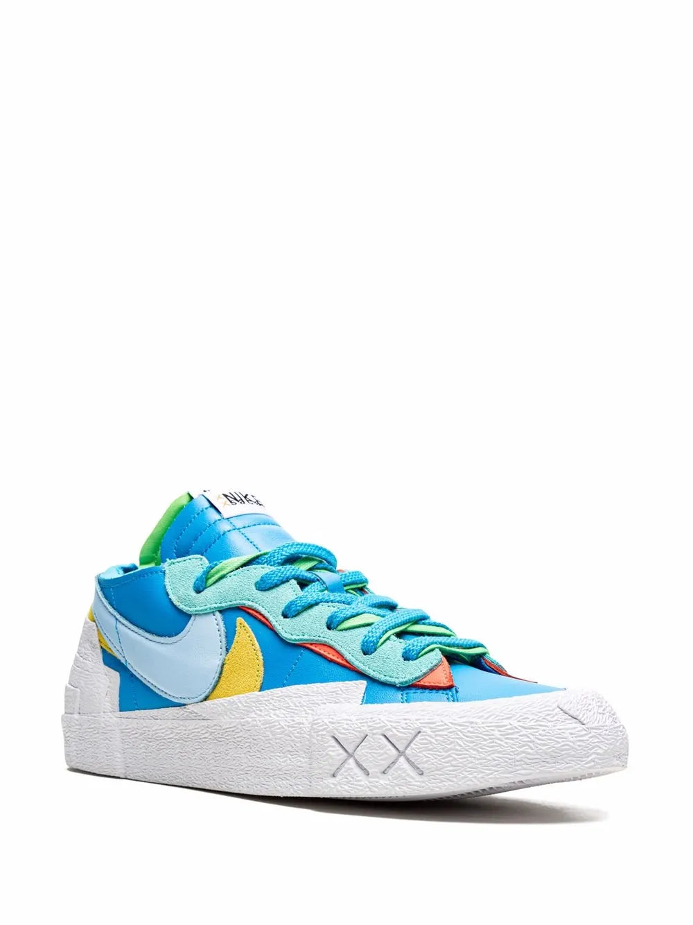 Nike X Kaws X Sacai Blazer Low Blue Sneakers floriamart.shop