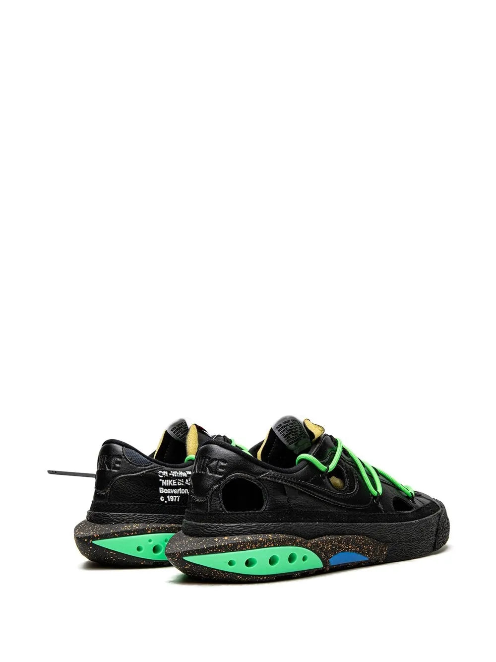 Nike X Off-White Blazer Low Black/Electro Green Sneakers floriamart.shop