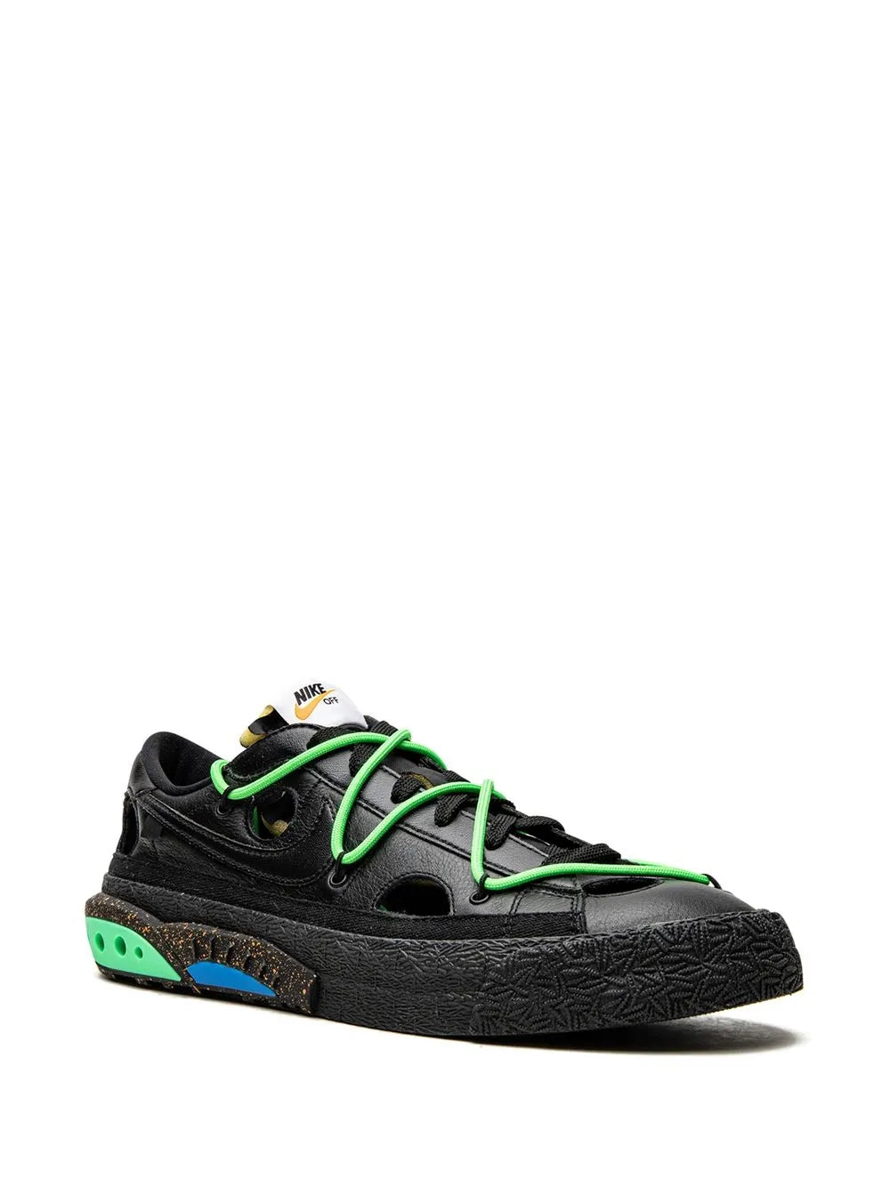Nike X Off-White Blazer Low Black/Electro Green Sneakers floriamart.shop