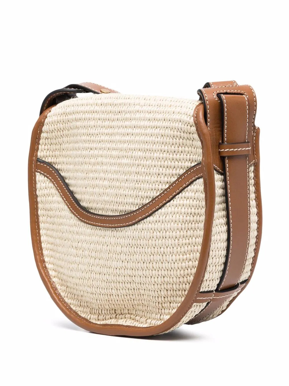 ISABEL MARANTBotsy leather-trim crossbody bag