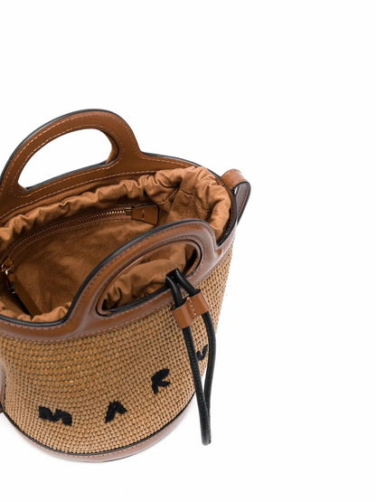 MarniTropicalia logo-embroidered bucket bag