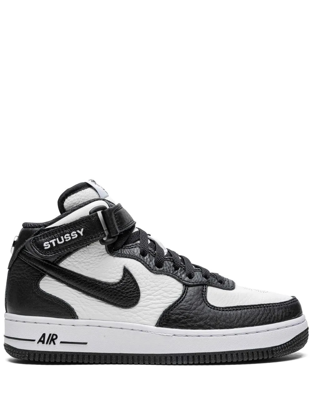 Nike X St sy Air Force 1 Mid Light Bone Black Sneakers floriamart.shop