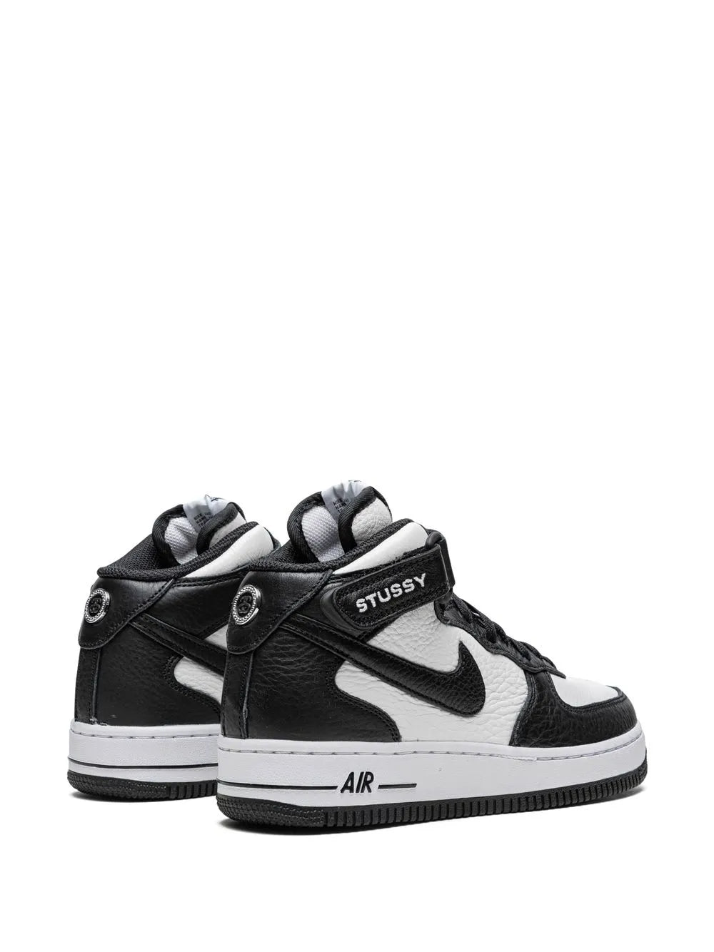 Nike X St sy Air Force 1 Mid Light Bone Black Sneakers floriamart.shop