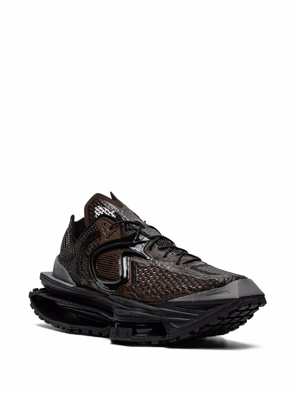 Nike X Mmw Zoom 004 Baroque Brown/Black Sneakers floriamart.shop