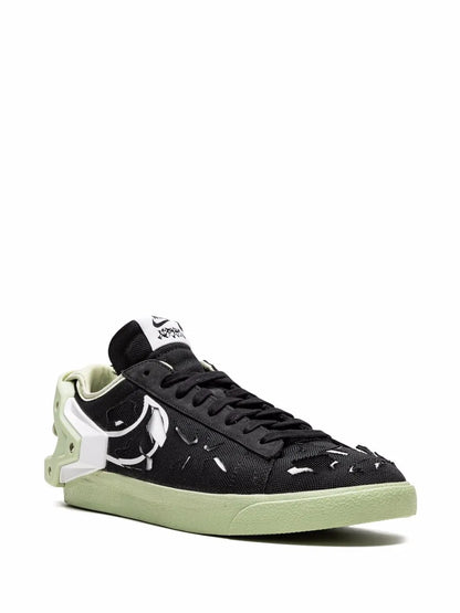 Nike X Acronym Blazer Low Black/Olive Aura Sneakers floriamart.shop