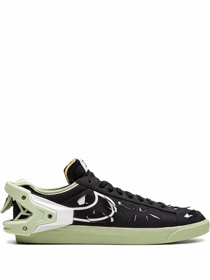 Nike X Acronym Blazer Low Black/Olive Aura Sneakers floriamart.shop