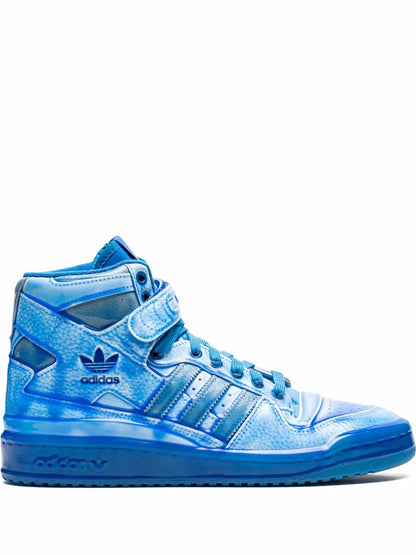 adidas X Jeremy Scott Forum High-Top Dipped Blue Sneakers