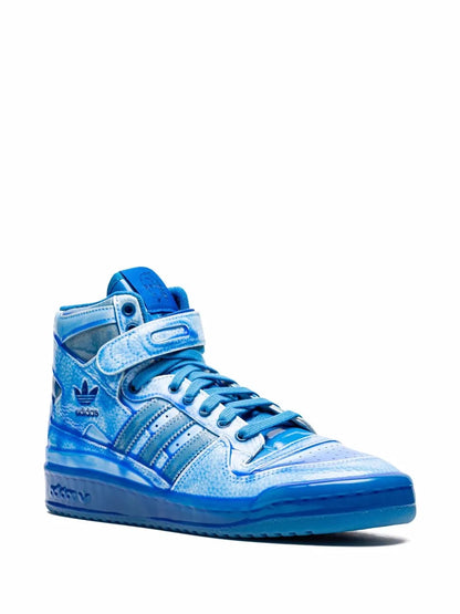 adidas X Jeremy Scott Forum High-Top Dipped Blue Sneakers