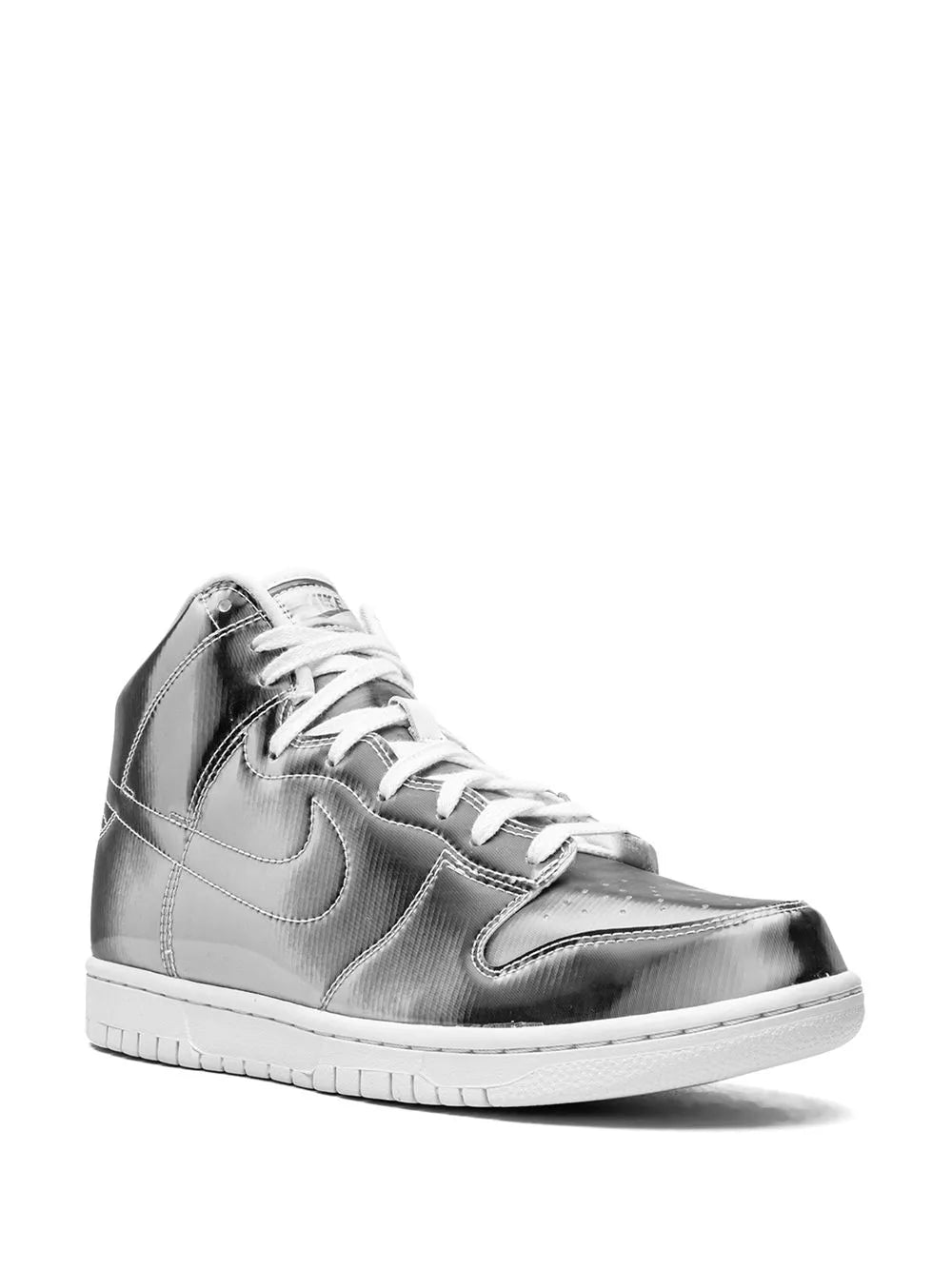 Nike X Clot Dunk High Metallic Silver Sneakers floriamart.shop
