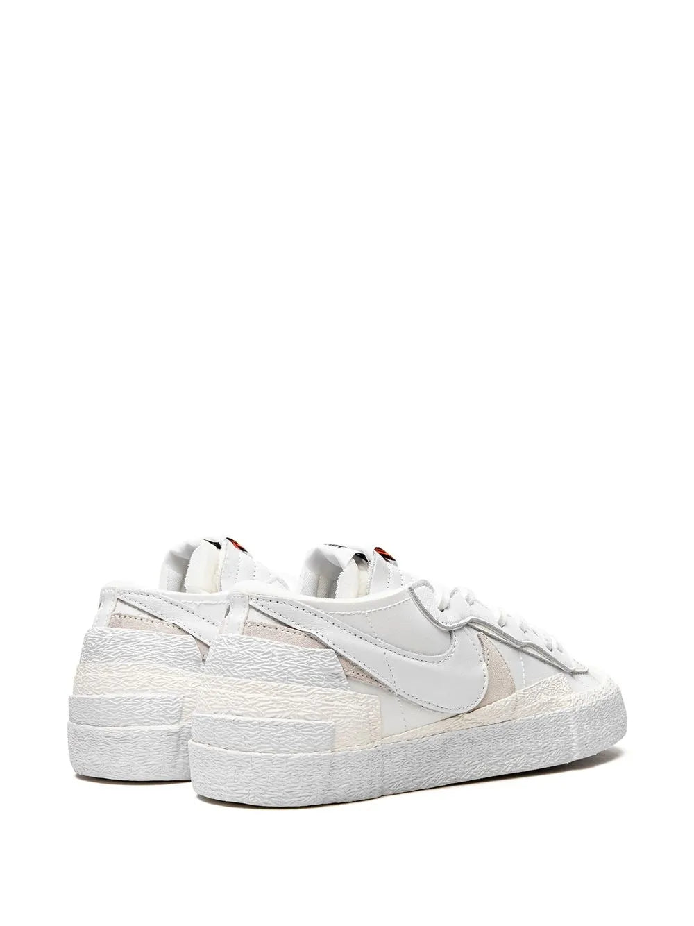 Nike X Sacai Blazer Low White Patent Leather Sneakers floriamart.shop