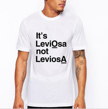Compatible with Apple, It's leviosas not leviosa personality T-shirts for men and women European and American street short sleeves AliExpress floriamart