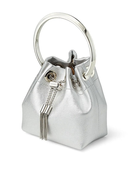 Jimmy ChooBon Bon micro bucket bag
