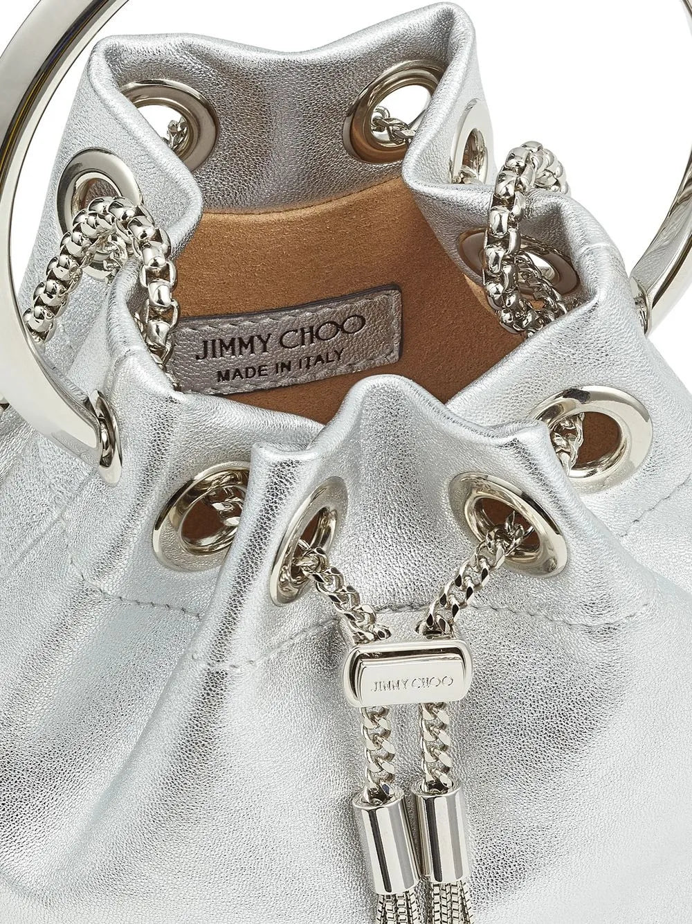 Jimmy ChooBon Bon micro bucket bag