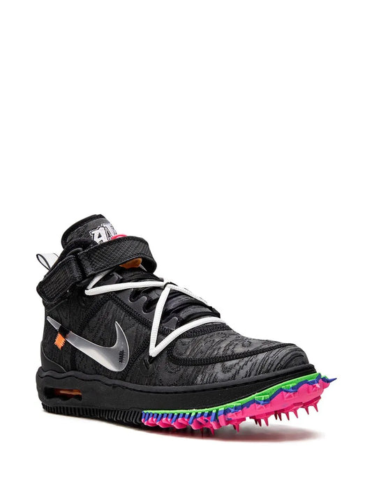 Nike X Off-White Air Force 1 Mid Black Sneakers floriamart.shop