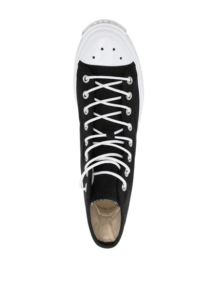 Acne Studios Contrasting Toe-Cap High-Top Sneakers Floriamart