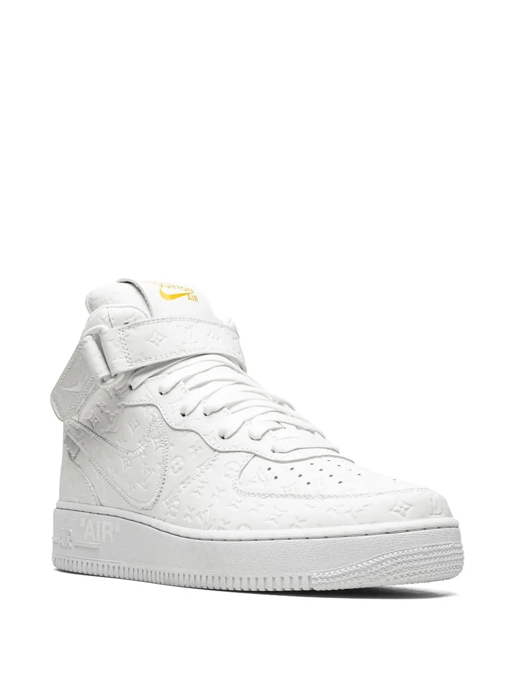 Nike X Louis Vuitton X Virgil Abloh Air Force 1 Mid White/White Sneakers floriamart.shop