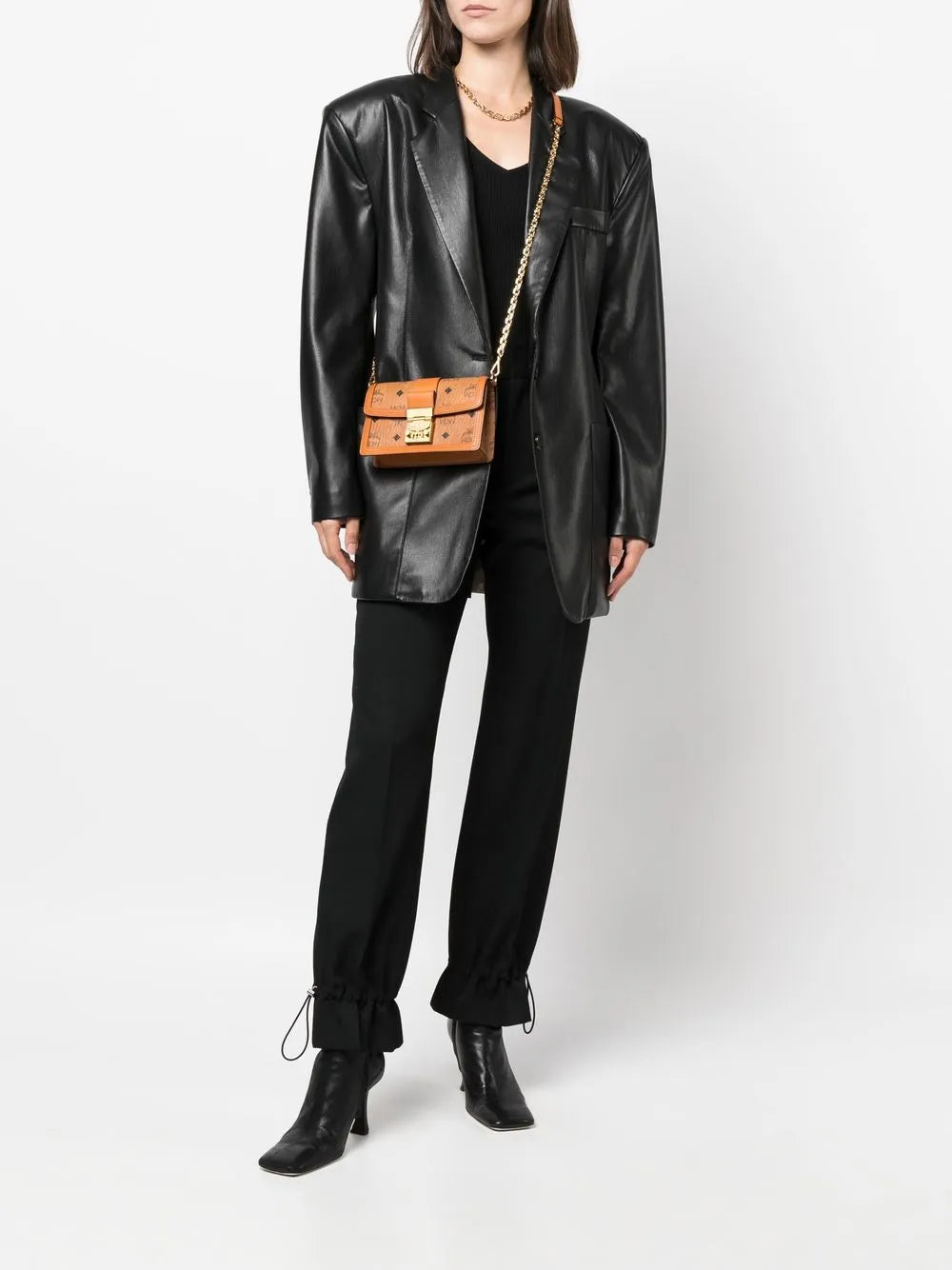 MCMTracy logo-monogram crossbody bag