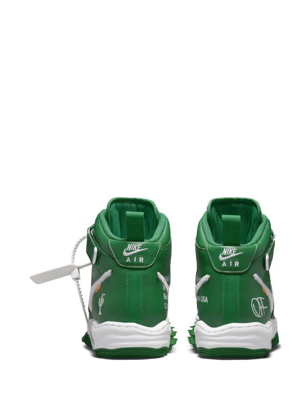 Nike X Off-White Air Force 1 Mid Pine Green Sneakers floriamart.shop