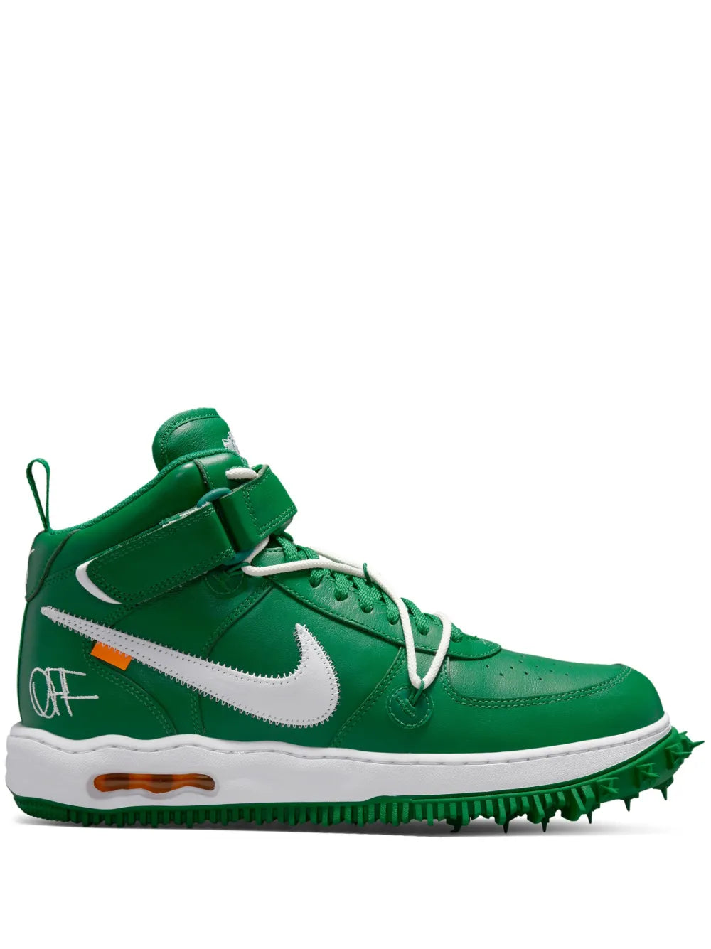Nike X Off-White Air Force 1 Mid Pine Green Sneakers floriamart.shop