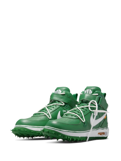 Nike X Off-White Air Force 1 Mid Pine Green Sneakers floriamart.shop