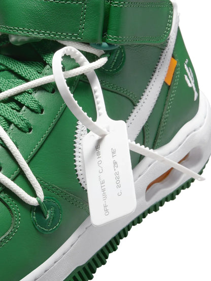 Nike X Off-White Air Force 1 Mid Pine Green Sneakers floriamart.shop