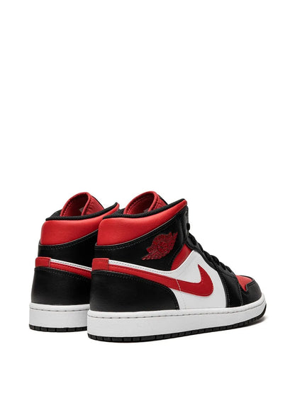 Air Jordan 1 Mid Bred Toe Sneakers