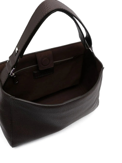 Orcianilogo-lettering leather bag