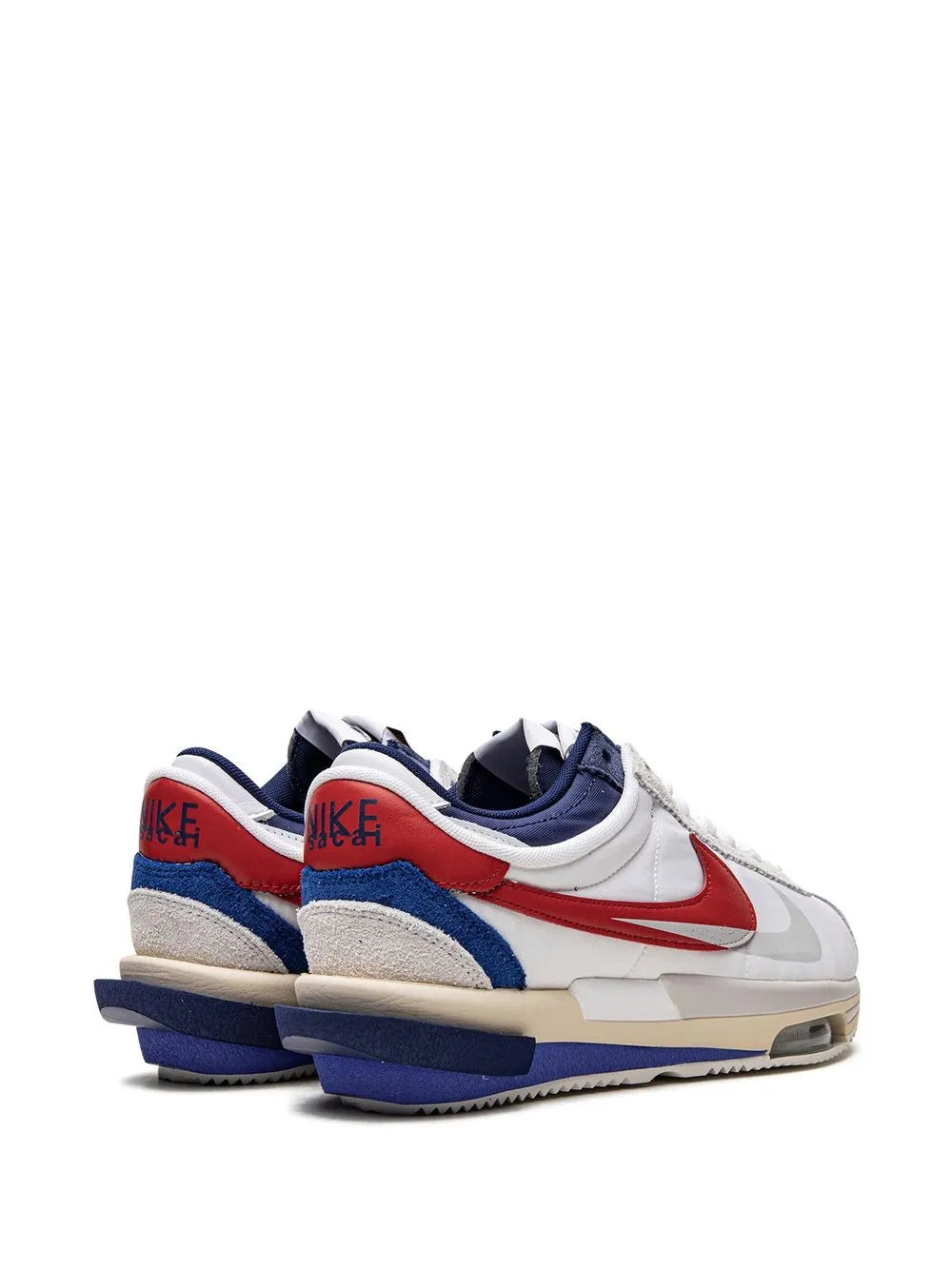 Nike X Sacai Cortez 4.0 White/Red/Blue Sneakers floriamart.shop