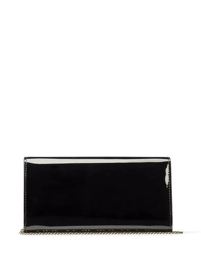 Jimmy ChooEmmie patent leather clutch bag
